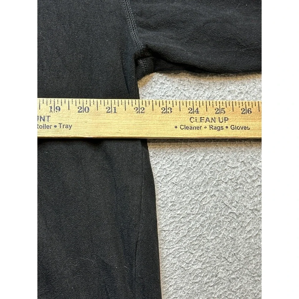 The North Face Pullover Mens Large TKA 100 Quarter Zip Black Fleece Mock Neck